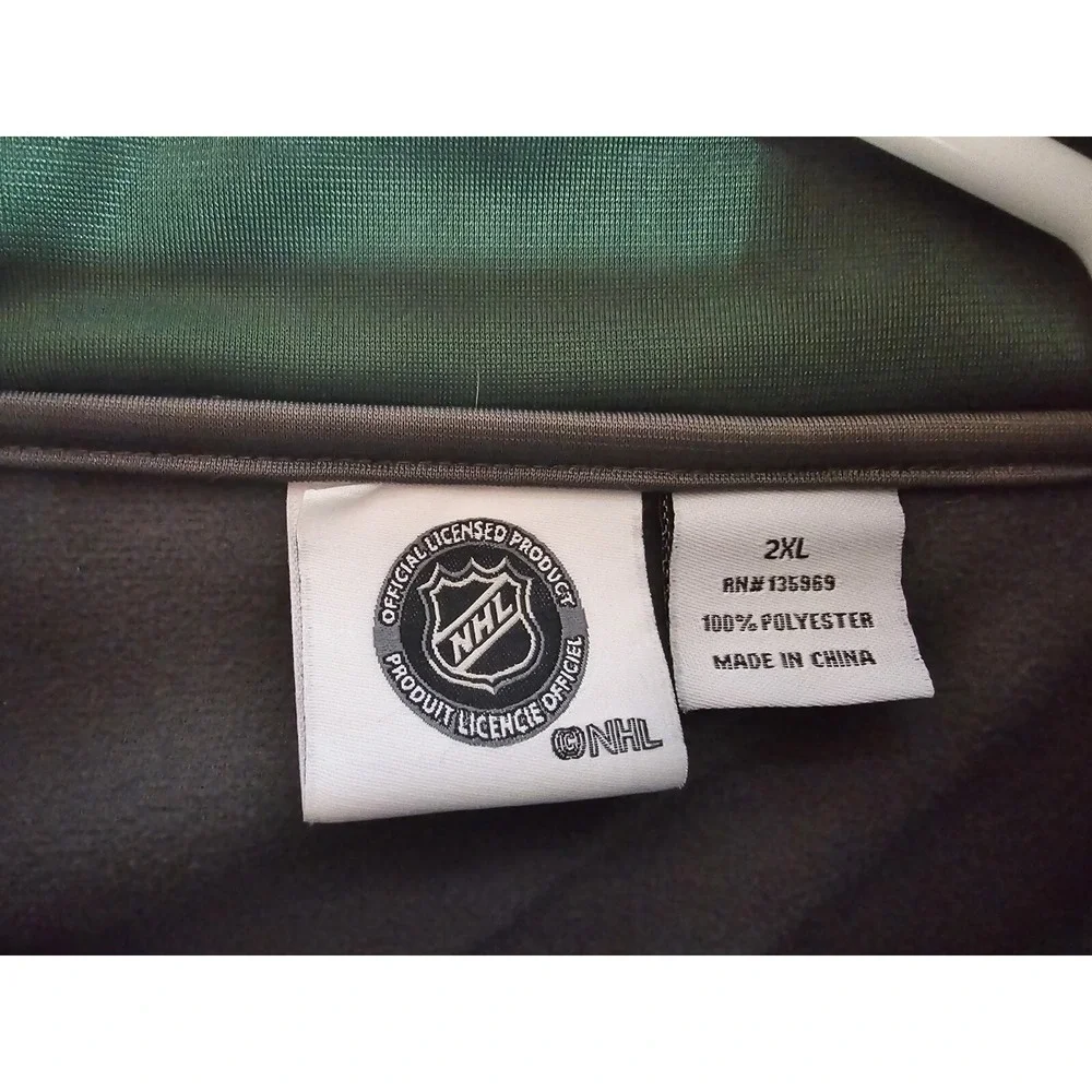 Minnesota Wild NHL Men's Full Zip Track Jacket 2XL, Pit To Pit 28 in, Length 31.